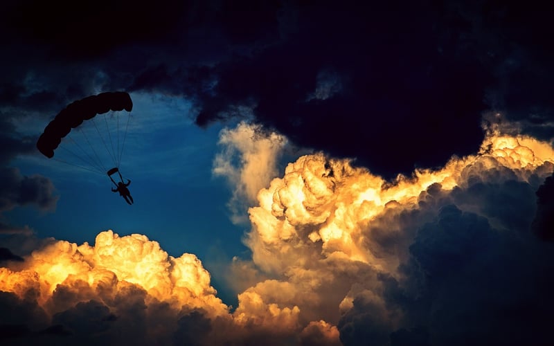 Skydiving Over Stunning Landscapes